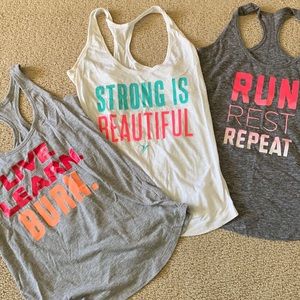 Set of 3 Old Navy size xs workout tank tops